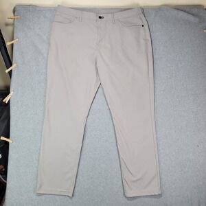 Mens Public Rec 5 Pocket Pants Gray 40x32 Straight Chino Stretch Performance‎